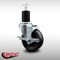Service Caster 4'' SS Phenolic Swivel 1-3/4'' Expanding Stem Caster with Brake SCC-SSEX20S414-PHS-TLB-134 - alternate 2